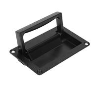 Ausla Poignée de Traction Encastrée en Alliage de Zinc Noir, Poignée de Porte Encastrée, 93 X 51 X 15 Mm, à Ressort, Pliable en Douceur, pour Armoire de Camping-Car, Remorque, Boîte à Outils,
