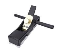 Ausla Raboteuse à Bois Manuelle avec Bases Incurvées et Plates, 6,7 Po | Façonnage du Bois, Corps en Nylon, Bord en Acier au Manganèse, Bouton de Profondeur en Laiton, Base en Aluminium, Crosse