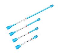 Ausla Rallonge de Pistolet Airless, Extension de Buse pour Pistolet Airless, 4 Pièces 20 Cm 25 Cm 30 50, Aluminium Bleu avec Rainure Antidérapante, pour Plafond, Mur Haut et
