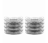 Ausla Rehausseur de Table, 8 pcs Pieds de Lit Rehausseurs de Meuble Augmenter Hauteur Lit Rehausseurs Empilables Pieds de Meubles Hauteur 1,5cm pour Lit, Table, Chaise et Canapé Transparent