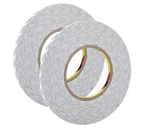 Ausla Ruban Adhésif Double Face Blanc Non Tissé Écran De Téléphone Acrylique Ruban Double Face 2mm 3mm 5mm 2pcs pour Réparation De Boîtier LCD Fixation Décoration D'appareils Ménagers (