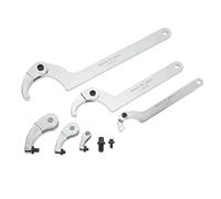 Ausla Set de Clés à Ergot Réglables, 8 Pièces rochet pour Écrou à Rainure, 35-120 mm