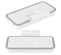 Ausla Support Mural pour Sac Poubelle, 9.6x4.5x1.2in | Cadre de sac poubelle suspendu, capacité de charge de 10lb, couvercle amovible, armoire sous évier en plastique, salle de