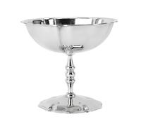 Ausla Tasse à Dessert en Acier Inoxydable, Plat à Glace sur Pied, Base Stable en Acier Inoxydable 304 Finition Brillante pour Pudding, Yaourt, Salade de Fruits, pour Cafés, Mariages, Tables de