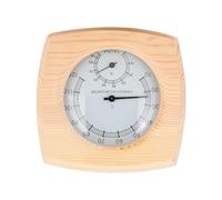 Ausla Thermomètre et Hygromètre de Sauna Numérique en Bois, Moniteur de Température et d'humidité, 5,19 Pouces, Conception Résistante aux Hautes Températures pour Sauna, Salle de Bain, Hammam