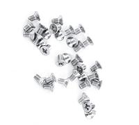 Ausla Vis à Tête Fraisée 100 Pièces M3x4mm 304 Vis à Tête Plate en Acier