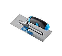 Ausonia - 42025 Taloche Truelle à Plâtre Taloche de Lissage Platoir Lisse De Finition pour Travaux de Maçonnerie pour stuc Lame Acierm20x8 cm avec Poignée Bi Matière