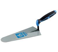 AUSONIA Truelle Tekna Italienne de Maçon à Pointe Ronde étroite Cm 26 truelles de Finition truelle de maçonnerie Tekna pour Le Mortar Truelle soudée à Bout Rond Type Grece