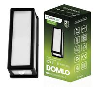Außenleuchte Wandleuchte E27 Rechteckig Bewegungssensor DOMLO LUMILED