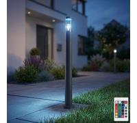 Außenstehlampe Jardin Terrassenleuchte Variateur Télécommande Anthracite LED