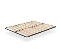 AUSTEN Sommier ergonomique à lattes larges et flexibles en bois de bouleau140x200 cm sans pieds