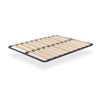 AUSTEN Sommier ergonomique à lattes larges en bouleau 140x200 cm sans pieds | Les supports flexibles s'adaptent aux mouvements du corps pour offrir un soutien homogène et un couchage plus confortable.