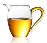 AUSUAYA Gong Dao Bei en verre - Pichet à lait / Cha Hai pour thé chinois Gong Kung Fu - Pichet de partage équitable G-D-B1 (350 ml)