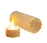 AUSUKY Bougies LED sans flamme rechargeables avec chargeur USB à piles (jaune)