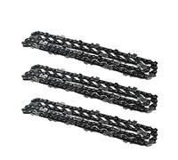 Ausuky Lot de 3 tronçonneuses de 50,8 cm, lame de chaîne 76 DL, maillons d'entraînement 0,325, pas de 0,058 mm, outil de jauge