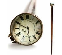Authentic Models Canne Time Companion avec montre à remontoir, accessoire, bois, WS006