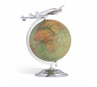 Authentic Models Flugzeugmodell mit Globus On Top of the World, Aluminium, AP108