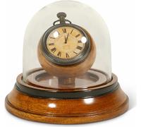 Authentic Models Horloge de table Victorian Dome Watch, horloge décorative avec cloche, laiton, verre, SC054