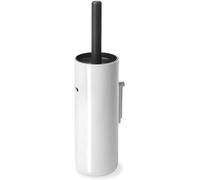 Authentics Lunar Brosse à WC, Brosse à WC murale, plastique, blanc, poignée noire, 1201599