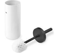 Authentics Lunar Brosse à WC, plastique, blanc, manche noir, 1200599