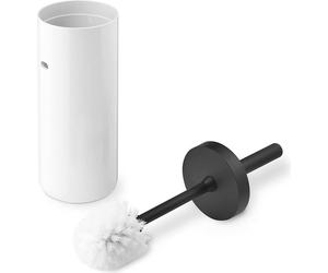 Authentics Lunar Brosse à WC, plastique, blanc, manche noir, 1200599