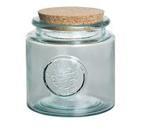 Authentique Bocal en verre recy vec bouchon en liège Couvercle 500 ml