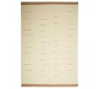 Authentique tapis d'Orient 199x305 kilim fait main en laine crème A 4
