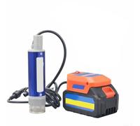 Autilyshop Pompe submersible portable alimentée par batterie au lithium 40 à 60 L par minute sans fil diesel et pompe de transfert d'eau pour batteries 18 V BL1830 BL1840 BL1850 BL1860 avec 2 points