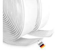 Auto-adhésif 5m rouleau et 20mm largeur, blanc, chaque toison et crochet (blanc)