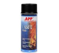 AUTO-PLAST PRODUKT APP L 650°C Bombe peinture haute température noir mat | Résistant à des températures jusqu'à 650°C | Noir mat | 400 ml