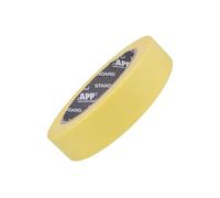 AUTO-PLAST PRODUKT APP Standard 60°C Ruban de masquage Jaune 45 m x 24 mm | Pour peinture, vernis, et rénovation, Résistant aux températures allant jusqu'à 60°C