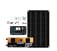 Auto Power Inverter Convertisseur Kit Complet Système Solaire 10000W Dual12V/24V 110V/220V Contrôleur 100a Panneau 800W Onduleur Hors Réseau Maison/Camping Sauvegarde