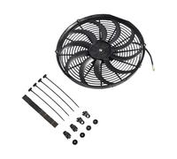 Auto Ventilateur Électrique Kit De Montage De Refroidissement Ventilateur Mince Universel Push Pull Type D'aspiration D'air 7 9 10 12 Pouces 12V 80W 2100 Tr/min(10 inch)