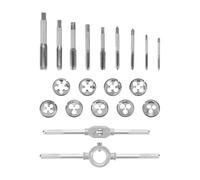 Coffret 20 pièces 9 tarauds, 9 filières, acier au tungstène - AUTOBEST