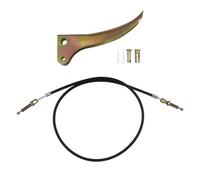 Autobloquant Manette d'embrayage motoculteur pour Micro cultivateur motobineuse désherbeur mécanique tracté poignées autobloquantes kit d Cable Embrayage (Poignées et Fils 1.4m)