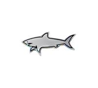 Autocollant 3D - Requin - 76 x 35 mm - Résine transparente - Couleurs vives - Résistance UV