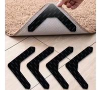 Autocollant antidérapant pour tapis, pinces réutilisables pour coins antidérapants, bande antidérapante, bouchon de poignée pour tapis 20pcs