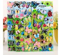 Autocollant Bouffant 3d Coccinelle Papillon Coloré Vif Kawaii, Mignon Et Mignon, Feuille D'autocollant, Papeterie De Décoration Pour Bricolage Et Scrapbooking, Cadeau De Prix Étudiant