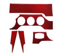 Autocollant De Cadre Décoratif Pour Couvercle Sortie D'air, Garniture Tableau Bord Console Centrale Pour Mustang GT 2015 - 2021(Rosso)
