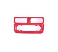 Autocollant De Couverture Panneau Sortie Climatisation Contrôle Central, Accessoires Voiture ABS Pour Ford Pour Maverick 2022 autocollants(Rosso)