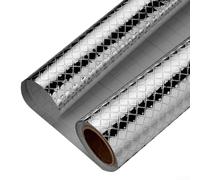 Autocollant de cuisine épais résistant à l'huile 40 cm x 5 m, imperméable, résistant à la chaleur, revêtement en aluminium pour armoires et murs