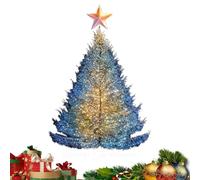 Autocollant de fenêtre en forme d'arbre de Noël réutilisable | Miroir mural en verre pour la maison, la chambre à coucher, l'entrée