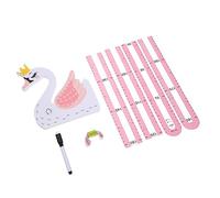 Autocollant de Mesure de Hauteur Animaux 1 Set, Papier, Rose