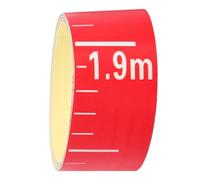 Autocollant de Niveau D'eau 60 CM Réfléchissant Aluminium Rouge | Graduations Très Contrastées, Pose Rapide Grâce au Support Adhésif, Lecture Facilitée en Faible Lumière pour Piscines,