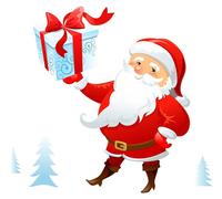Autocollant de Noël : Père Noël de Laponie – Autocollant de Noël – Décoration de Noël – 105 x 90 cm