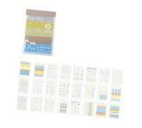 Autocollant de note adhésive multicolore, onglets de couleurs assorties pour la journalisation quotidienne, les bureaux scolaires, l ' organisation des documents, ensemble d ' écriture pour étudiants