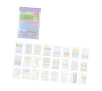 Autocollant de note adhésive multicolore, onglets de couleurs assorties pour la journalisation quotidienne, les bureaux scolaires, l ' organisation des documents, ensemble d ' écriture pour étudiants