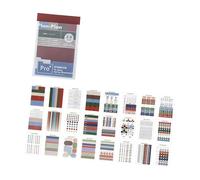 Autocollant de note adhésive multicolore, onglets de couleurs assorties pour la journalisation quotidienne, les bureaux scolaires, l ' organisation des documents, ensemble d ' écriture pour étudiants