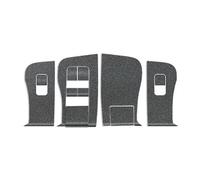 Autocollant de panneau de commande de fenêtre de porte de voiture, décoration de couverture de bouton pour certains modèles, améliore les styles intérieurs, autocollants de décalcomanie de bouton de