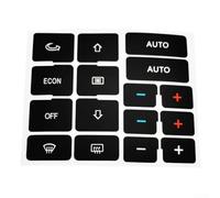 Autocollant de réparation pour touches de climatisation Noir pour police | Pour A4 Pour B6 Pour B7 2000-2004 Climate Control Decal Sticker, Pour Réfrigérateur, Congélateur Et Maintenance De